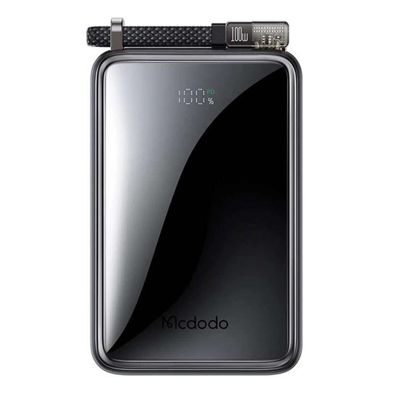 Mcdodo 25,000 maH 100W Ultra Mini Power Bank with Builtin 100W USB-C Cable