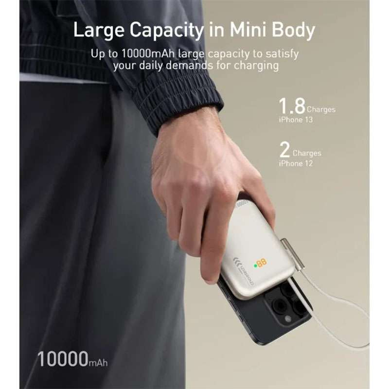 Choetech 10000mah 20W MagSafe Powerbank with USB-C Cable & Power Display