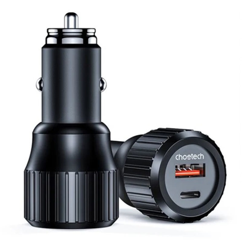 Choetech 63W Dual USB-C 45W + 18W Fast Car Charger