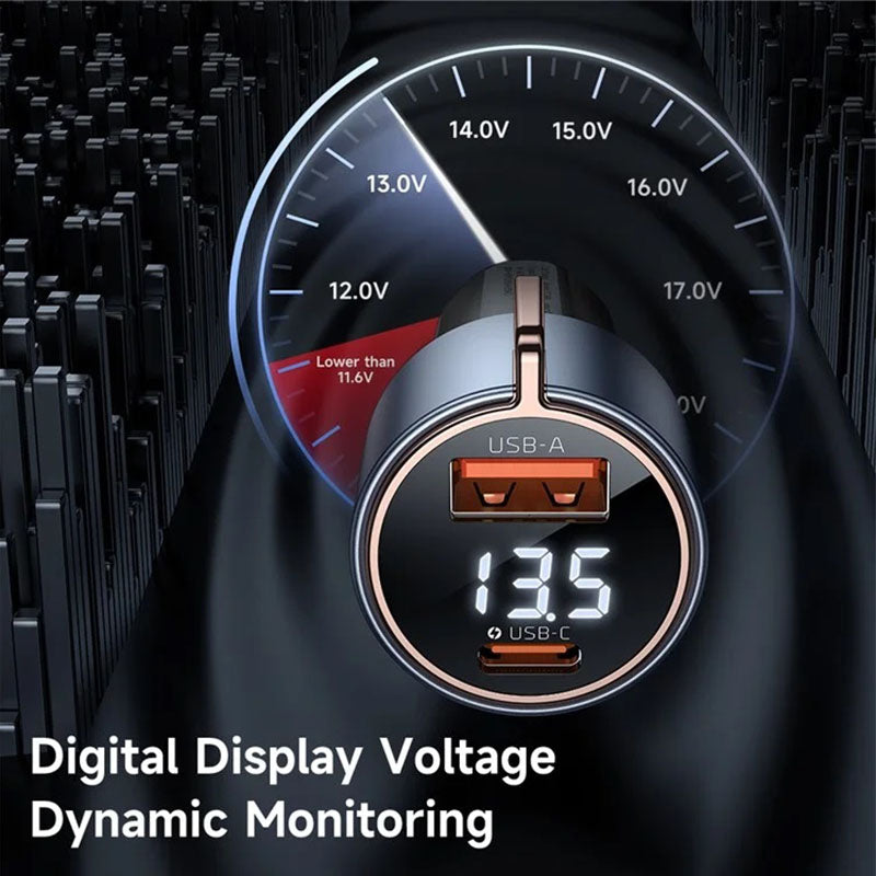 Mcdodo Car Charger Mobile 75W Dual Port USB A + C Fast Charging