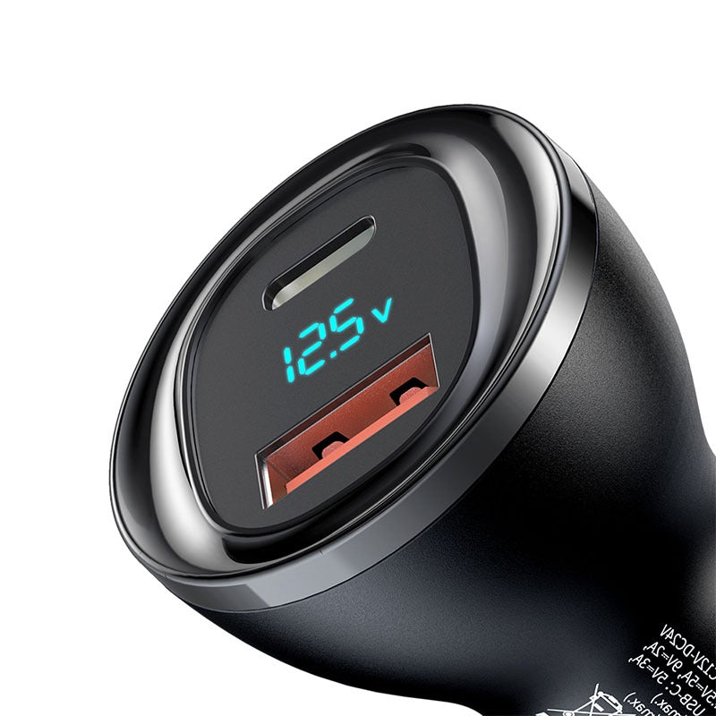 Mcdodo 95W USB-A + USB-C Dual-Ports Car Charger with Digital Display