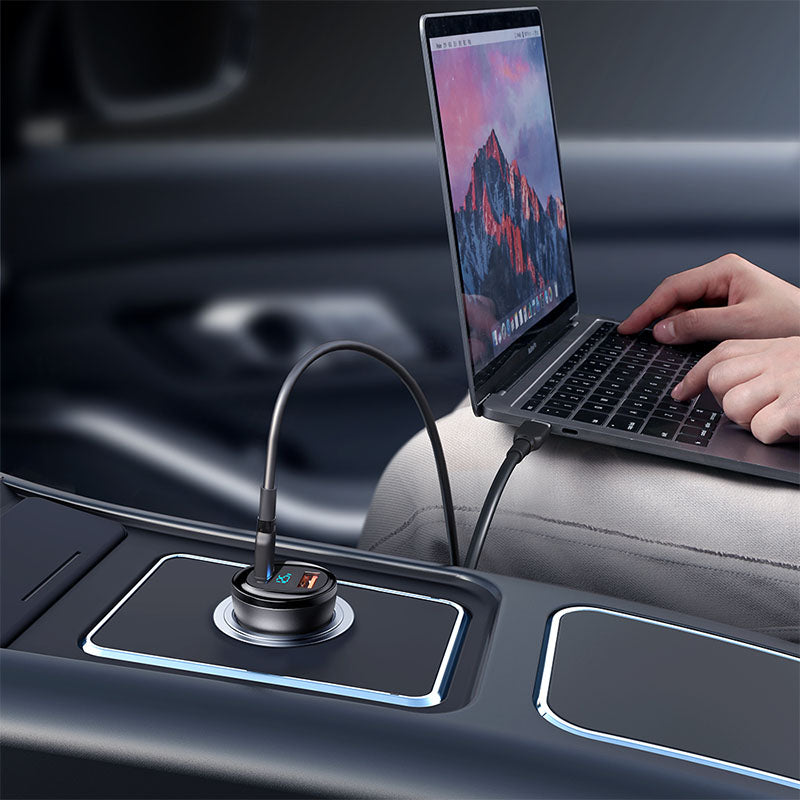 Mcdodo 95W USB-A + USB-C Dual-Ports Car Charger with Digital Display