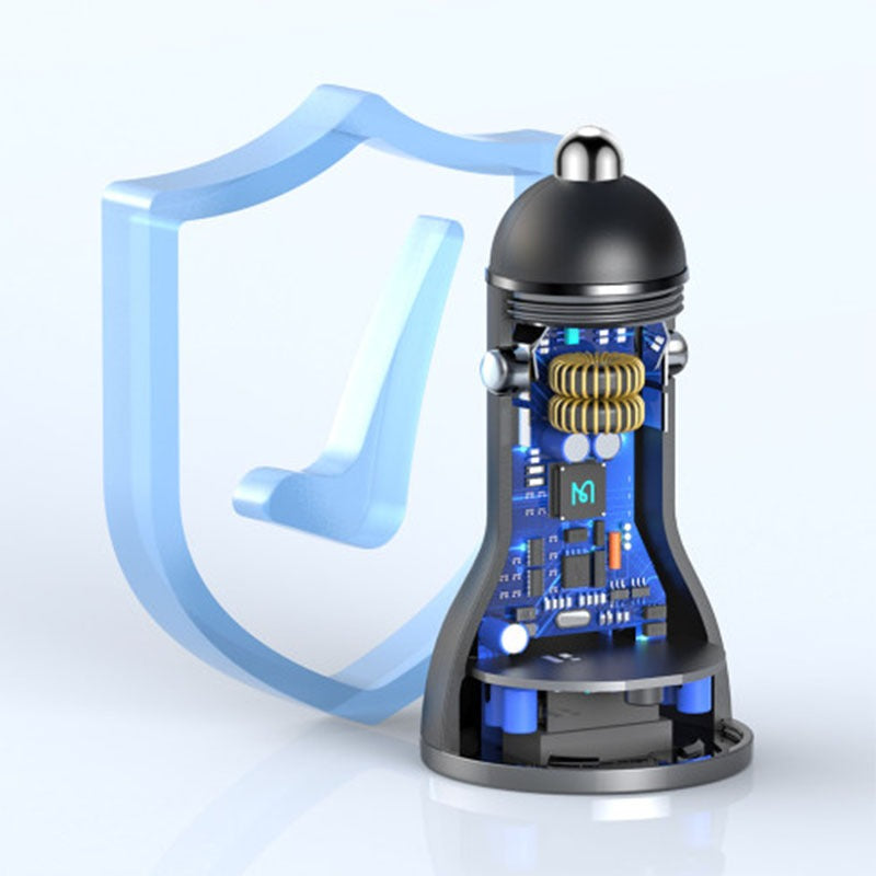 Mcdodo 95W USB-A + USB-C Dual-Ports Car Charger with Digital Display