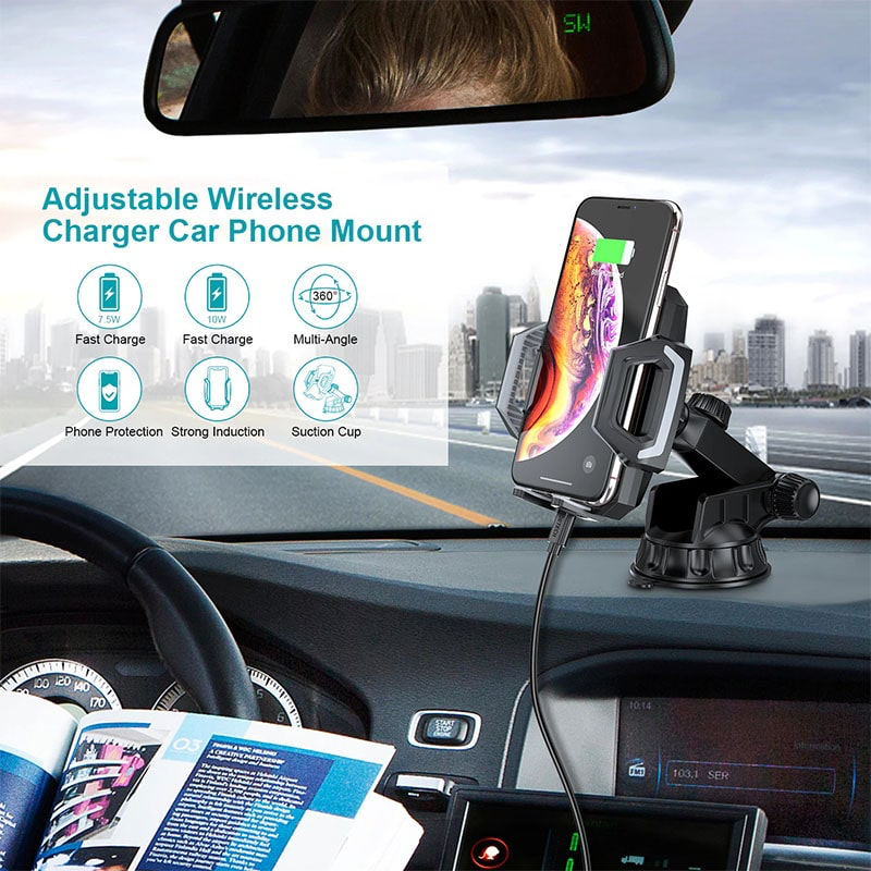 Choetech 15W Fast Wireless Car Charger