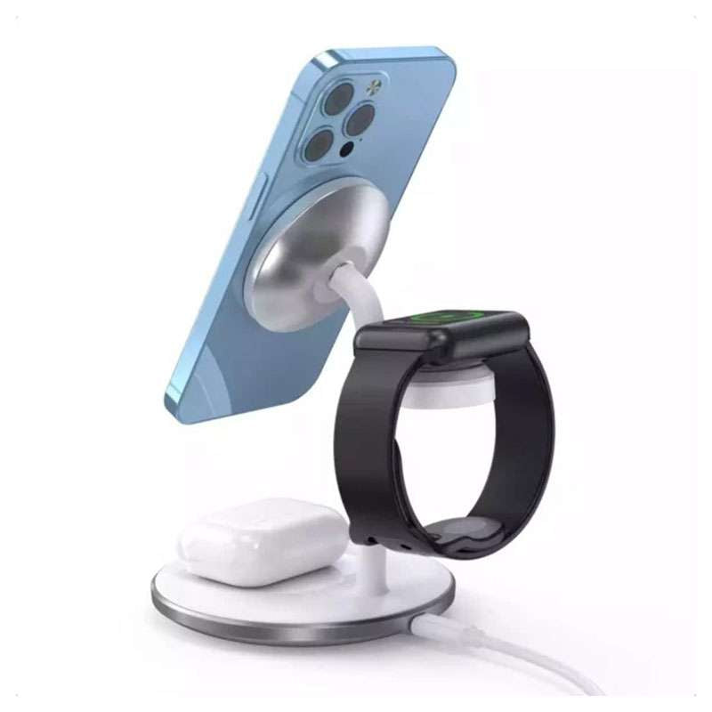 Choetech T585-F 3in1 Magnetic MagSafe Wireless charger station for Phones, iPhone 12/13/14/15 series, AirPods Pro and iwatch