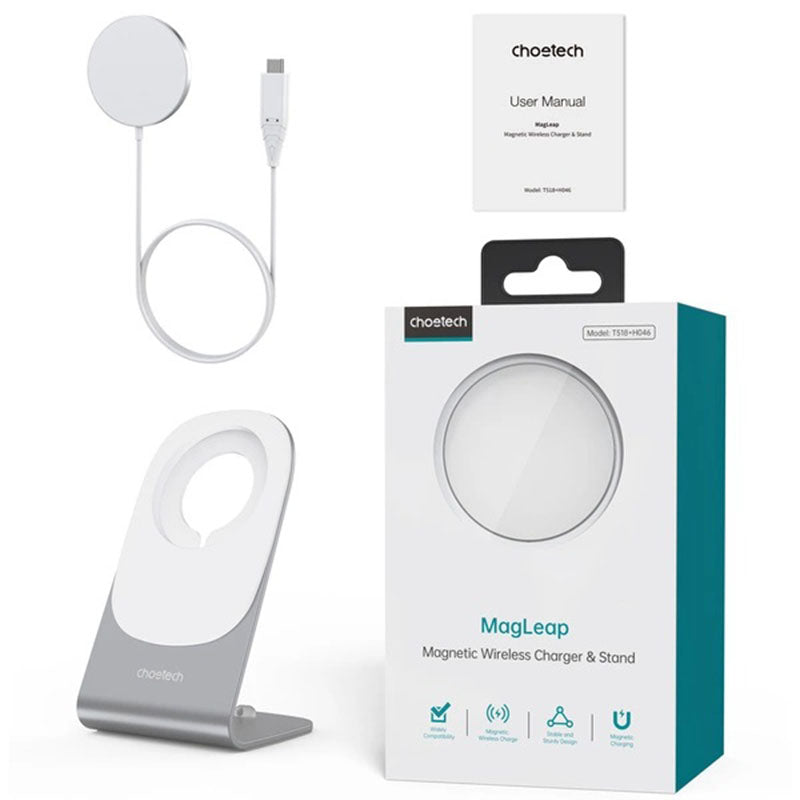 Choetech 15W Qi wireless inductive charger with MagSafe