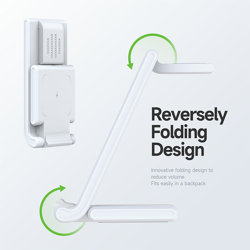 Universal Foldable 15W 3 in 1 Wireless Charger for Phones, Earbuds, Watches & More – W-10