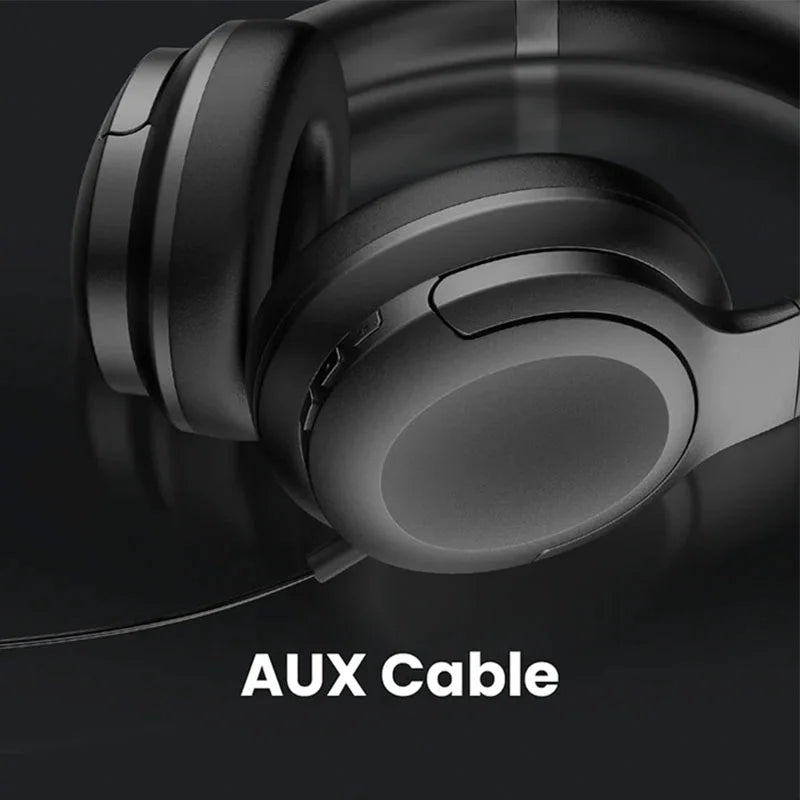 HiFuture FutureTour Over Ear ANC Headphones with Type C Fast Charge, 40 Hours Play, Bluetooth 5.2, 4 Microphones