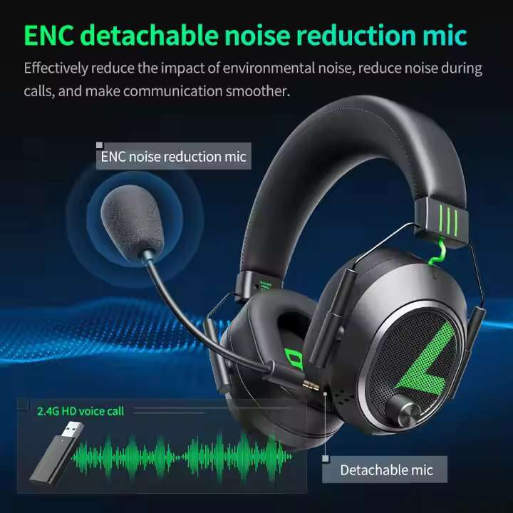 PLEXTONE G810 Wireless Gaming Headset 2.4GHz Bluetooth USB Gaming Headphones for PS5, PS4, PC, Switch, Mobile Phone , Xbox