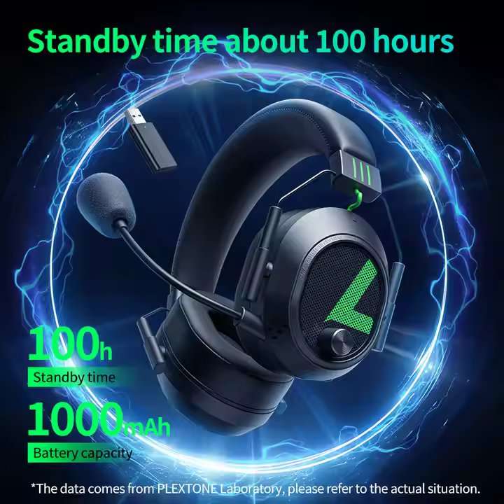 PLEXTONE G810 Wireless Gaming Headset 2.4GHz Bluetooth USB Gaming Headphones for PS5, PS4, PC, Switch, Mobile Phone , Xbox