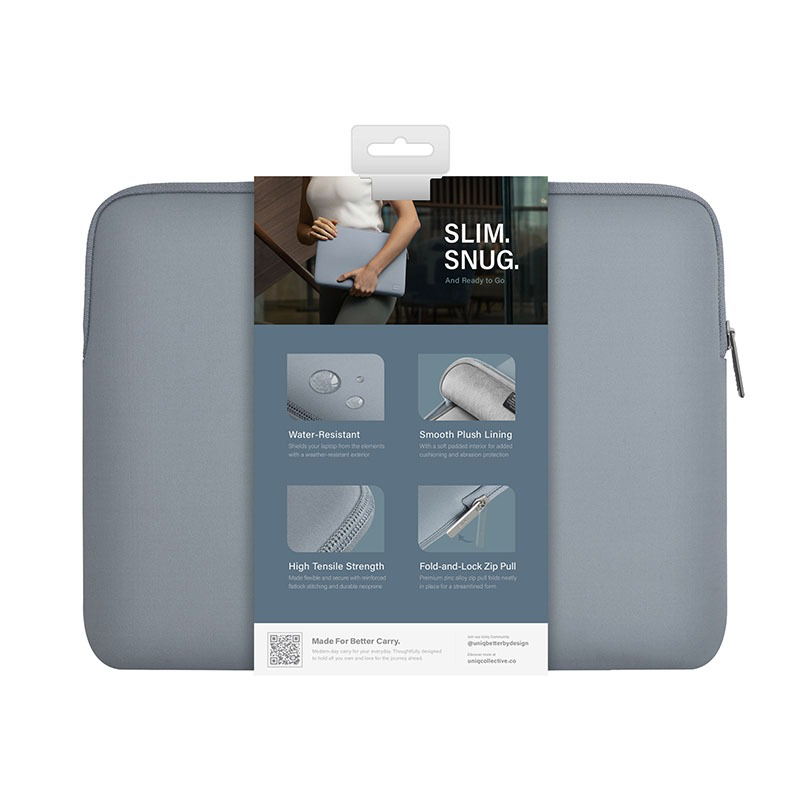 UNIQ Cyprus Protective Water Resistance Sleeve for Laptop and MacBook up to 14”