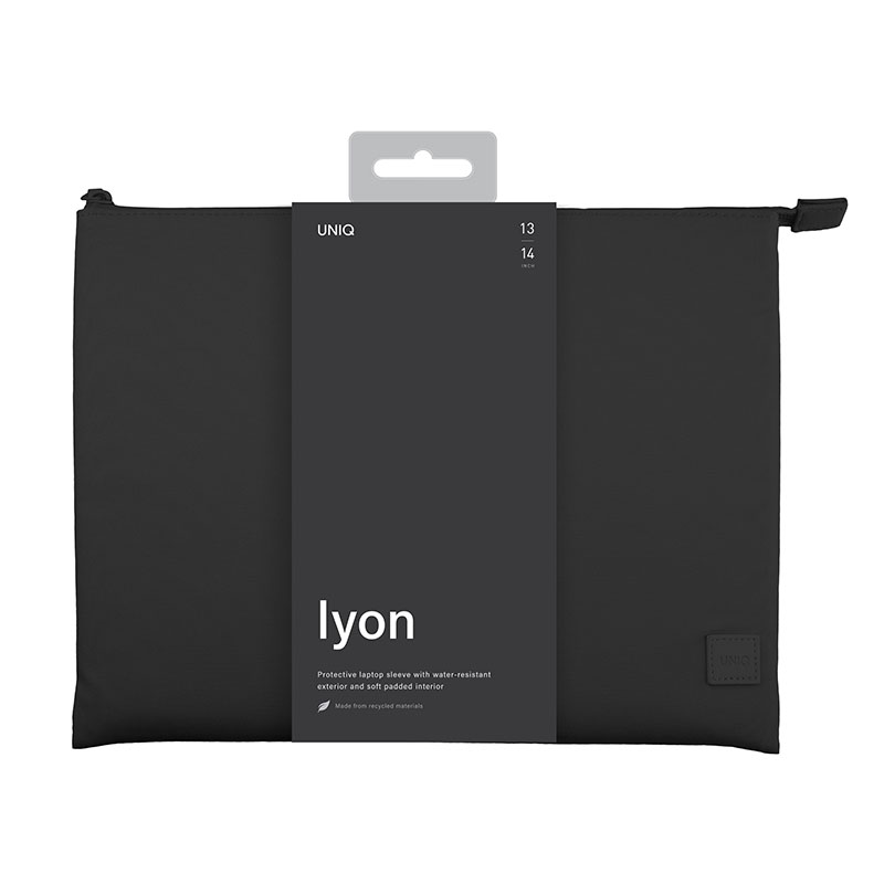 Uniq Lyon Snug-Fit Protective Sleeve for Laptops & iPads (Fits upto 16”) – Midnight