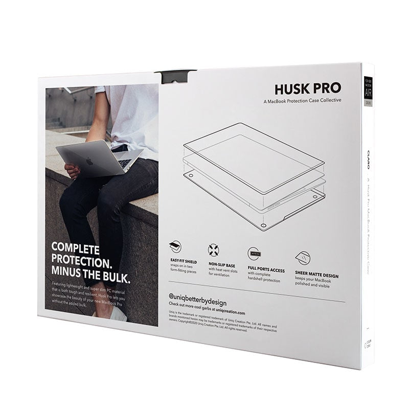 UNIQ HUSK PRO Claro Macbook Air 13 (2020) A2179 Case – Dove (Matte Clear)