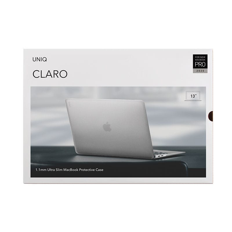 UNIQ HUSK PRO Claro Macbook Pro 13 (2020/2022) (M1/M2) A2289, A2251 Case – Dove (Matte Clear)
