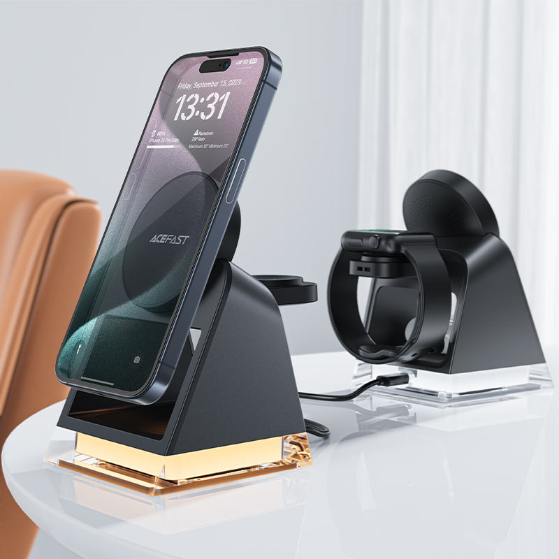 Fast Wireless Charger Desktop Holder E17