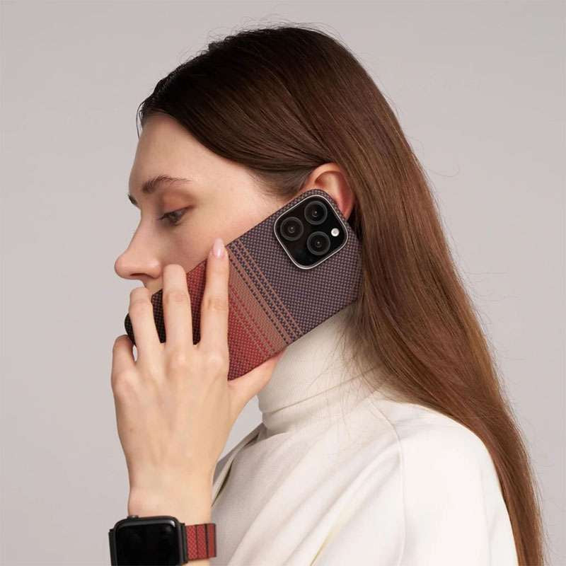 Pitaka Sunset Moonrise Tactile Woven Case for iPhone 16 Pro